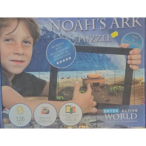Noah's Ark Puzzle NEW 126 Piece Augmented Reality 3D Animation. - Picture 3 of 3